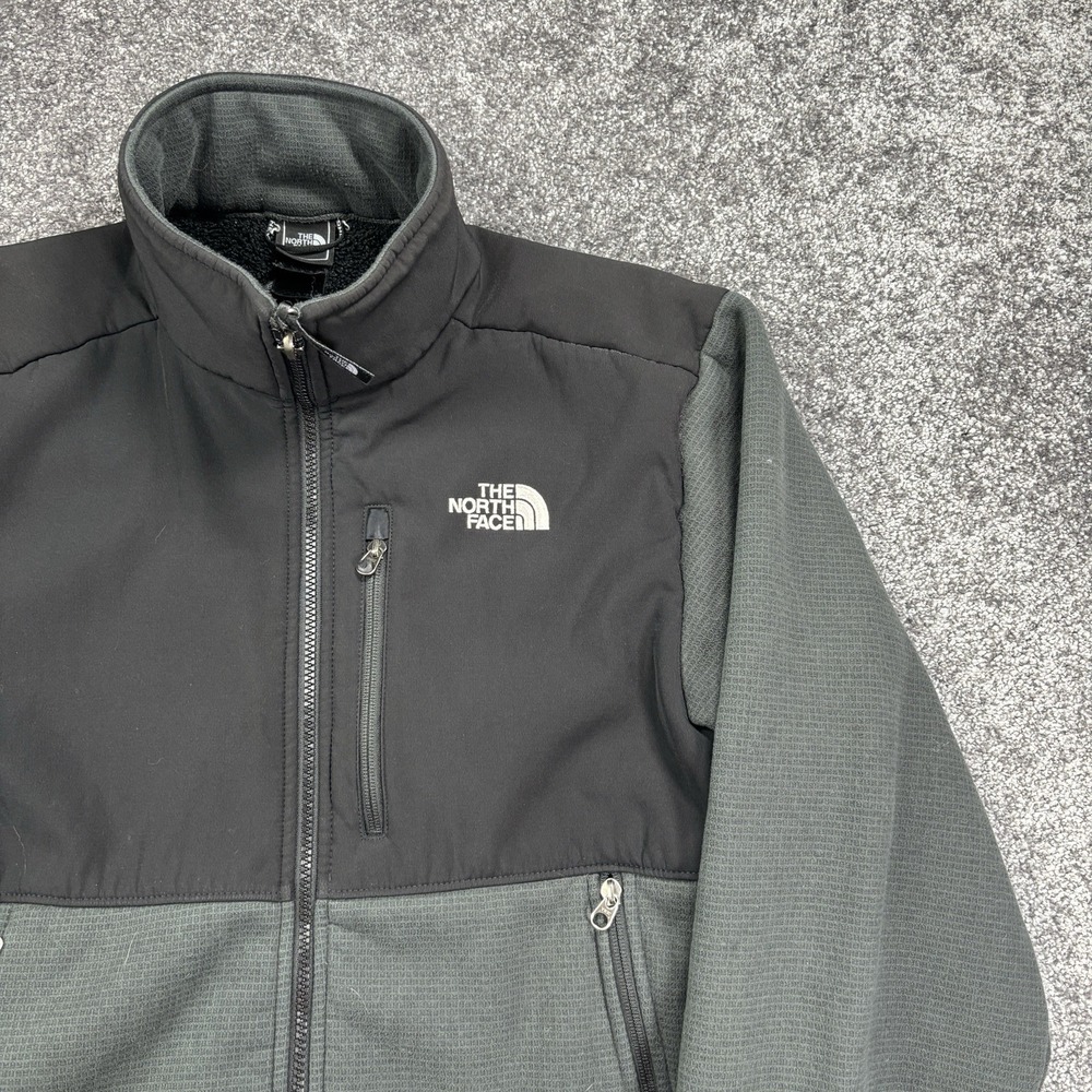 The North Face Denali Jacket Mens Medium Black Polartec Wind Pro Fleece Full Zip - Picture 5 of 12